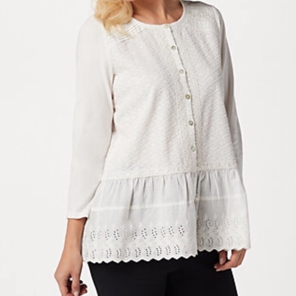 White lace blouse